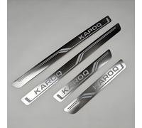 XIAOBINGFA 4 Piezas Acero Inoxidable Protector Umbral Puerta Coche para Skoda KAROQ, AntiarañAzos Bienvenidos Pedal Accesorios de AutomáTico