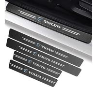 XIAOBINGFA 4 Piezas Fibra Carbono Umbral de Puerta de Coche para Volvo XC60 | 2013-2017 Facelift, Antide Slizante Antiarañazos Piezas de Automóvil Pegatina para Umbral de Coche