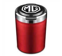 XIAOBINGFA Cenicero Coche para MG 5 MG5 2020-2024, Cenicero A Prueba de Viento con Tapa Gran Capacidad Sellada Ignífuga Desmontable Accesorios de Coche,Red