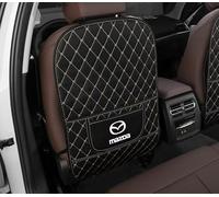 XIAOBINGFA Protector de Asiento para Mazda 3 III (Bj. 2013-2018), Alfombrilla Anti-Patadas Cuero Respaldo Funda Trasera Cubierta Anti-Suciedad Accesorios