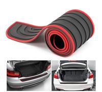 XIAOBINGFA Protector de Parachoques de Coche para Audi A1 SPORTBACK (2010-2018), Protector de Parachoques de Trasero de Goma Resistente A Los ArañAzos y Antideslizante,Red
