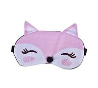 Xiaochen Eyeshade algodón Fox Parche máscara for dormir cubierta linda de los ojos del resto del recorrido de ojos Band Aid Dormir máscara de ojos Blindfolds 1PCS ojo del sueño(Marrone)