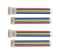 Xiaochen - Kit de toma de conector eléctrico JST 1,25 mm, 5 pines, conectores de conector Pitch 1,25 mm, micro macho terminales de cable de 15 cm (color: 5 pares)