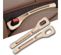 XIAOFEIDAFA 2 Piezas Relleno de Huecos para Asientos para Audi A4 B7 Sedan/Avant 2004-2007, Organizador de Ranuras de Coche Anti-Caída y Protector de Ranura Lateral,Beige