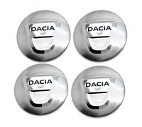XIAOFEIDAFA 4 calcomanías para tapacubos centrales de Rueda de Coche para Dacia Manifesto (Concept) 2023, Tapa del Centro de Rueda Emblema Adhesivo Insignia,Silver