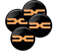 XIAOFEIDAFA 4 calcomanías para tapacubos centrales de Rueda de Coche para Dacia Manifesto (Concept) 2023, Tapa del Centro de Rueda Emblema Adhesivo Insignia,Orange