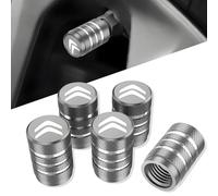 XIAOFEIDAFA 5 Piezas Tapones de válvula de Coche para Citroen Ami 2020-2026, Tapones con Sell Aluminio para vástago de válvula de neumático,Resistentes a la Corrosión,Grey