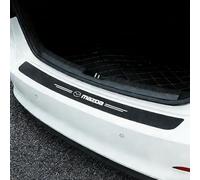 XIAOFEIDAFA Protector Parachoques Trasero para Mazda 3 BP 2019-2023 2024 Listón De Umbral De Carbono Adhesiva Protección del Parachoques Trasero,B