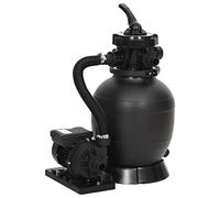 XIAOGUANG Filtro de Arena para Piscinas con válvula de 6 vías, Depuradora Piscina, Depuradora Arena, Filtro De Arena para Piscina, Arena para Depuradora Piscina, Negro