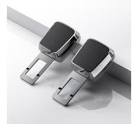 XIAOGUANGFADACAI 2 Piezas Extensor de Cinturón para para Audi Q2 2016-2025, Adaptador de Hebilla Conector Seguridad Interior Accesorio Robusto,Black