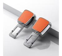 XIAOGUANGFADACAI 2 Piezas Extensor de Cinturón para para Toyota RAV4 IV 2013-2019, Adaptador de Hebilla Conector Seguridad Interior Accesorio Robusto,Orange