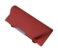 XIAOGUANGFADACAI Porta Gafas para Coche para Porsche für 911 für 992 für Carrera 2013-2022, Clip de Parasol Cuero Nappa Soporte de Anteojos Almacenamiento Sofisticado,Red