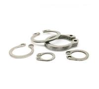 XIAOGYYE 10/25/50 Piezas M3 a M40 Acero Inoxidable 304 Negro 65Mn Manganeso Anillo de Retención de Eje Arandela Rodamiento Anillo de Retención Tipo C Externo/Ss 304/M26 10Pcs