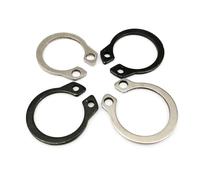 XIAOGYYE 10/25/50 Piezas M3 a M40 Acero Inoxidable 304 Negro 65Mn Manganeso Anillo de Retención de Eje Arandela Rodamiento Anillo de Retención Tipo C Externo/Ss 304/M4 50Pcs