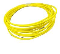 XIAOGYYE 10 M de Cable de Silicona Resistente Al Calor, Resistente a 300 °C, con Aislamiento Trenzado de Fibra de Vidrio Y Elemento Calefactor para Suelo Radiante/Yellow/10 Meters_Square 2.5Mm