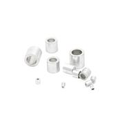 XIAOGYYE Clip de Fijación para Cable de Acero de Varios Tamaños, M1 a M10, Casquillos Circulares de Aluminio, Abrazaderas de Bucle de Engarce. Cantidad: 100-10 Unidades./ Color/M5 20Pcs