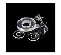 XIAOGYYE Pvc Blando/Duro, 50/100/200 Piezas, Espaciadores de Junta Aislante Transparente, Arandelas Planas, M1,2, M1,4, M1,7, M1,8, M2, M2,5, M3/M4, M5, M6, M8, M10, M12/Soft/M10*15 * 1(100Pcs)