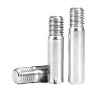XIAOGYYE Rosca Exterior de Tornillo Sus304, Rodamiento Ranurado, Eje Cilíndrico de Rodillo de Posicionamiento M2, M2.5, M3/M4, M5, M6, M8, M10./Sier/35Mm_M8