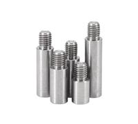XIAOGYYE Sus304, Tornillo de Pilar Roscado M2, M2.5, M3, M4, M5, M6 *L+4/6/8 Mm, Espaciador Redondo para Pcb, Espaciador de una Sola Columna/2.5Mm/M5-Thread 8Mm