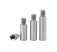 XIAOGYYE Tornillo Espaciador Redondo de Columna Roscada Sus304, Separador de Pcb, Columna de una Sola Cabeza, M2/M2.5/M3/M4/M5/M6 *L+4/6/8 Mm/50Mm/M6 (Thread 8Mm)