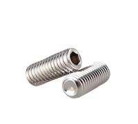 XIAOGYYE Tornillos de Cabeza Hueca Hexagonal Sus304, Tornillo Prisionero Din916, M1.6, M2, M2.5, M3/M4, M5, M6, M8, M10, M12./45Mm/M1.6 * 20Pcs