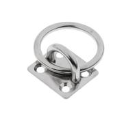 XIAOGYYE U-Type Screw Square Pad Eye Plate Eye Hook With Round Boat Hardware/M6