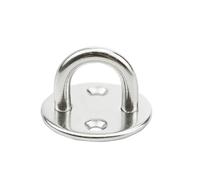 XIAOGYYE U-Type Screw Stainless Steel 304 Fixing Pad Eye Plate Deck Door Buckle Nail Wall Hook Ceiling Mounting Hook/Round/9Mm