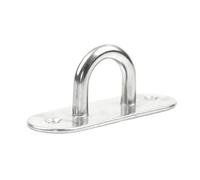 XIAOGYYE U-Type Screw Stainless Steel 304 Fixing Pad Eye Plate Deck Door Buckle Nail Wall Hook Ceiling Mounting Hook/Oval/9Mm