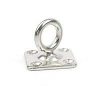 XIAOGYYE U-Type Screw Stainless Steel 304 Fixing Pad Eye Plate Deck Door Buckle Nail Wall Hook Ceiling Mounting Hook/360 Rotate/9Mm