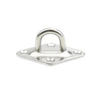XIAOGYYE U-Type Screw, Stainless Steel 304 Fixing Pad Eye Plate Deck Door Buckle Nail Wall Hook Ceiling Mounting Hook/Diamond/9Mm
