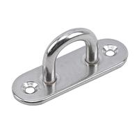 XIAOGYYE U-Type Screw, Stainless Steel 304 Pad Eye Plate Hook Fixed Deck Door Buckle Heavy Duty Ceiling Mount Hanger M5 M6 M8/M6