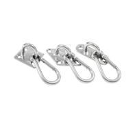 XIAOGYYE U-Type Screw, Stainless Steel 304 Pad Eye Plate Hook + Sphook, Nail Hook With Screw And Plastic Expansion, Ceiling Hook/Diamond M5