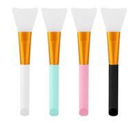 Xiaohan 4 herramientas aplicadoras de mascarillas faciales, espátula flexible de silicona, cepillo facial exfoliante para barro facial, máscaras de arcilla, loción corporal