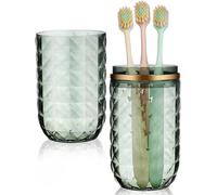 Xiaohan Vaso para cepillo de dientes de viaje, soporte portátil para cepillo de dientes con funda, funda para cepillo de dientes multifunción para negocios, camping, viajes o uso diario