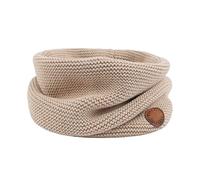 XIAOHAWANG Bufanda de invierno para niños Bufanda cálida de punto grueso Calentador de cuello grueso suave pequeños Niños Niñas(Beige)