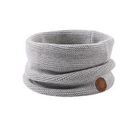 XIAOHAWANG Bufanda de invierno para niños Bufanda cálida de punto grueso Calentador de cuello grueso suave pequeños Niños Niñas(Gris Claro)