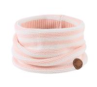 XIAOHAWANG de Punto Bufanda del Bebé Niños Bufandas de Invierno Para Bebé Niño Niña Bucle Clásico Bufanda (Light Pink Stripe)