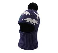 XIAOHAWANG, Gorro de Punto con Estrella para bebé, Conjunto de Bufanda, Gorro de Invierno con pompón, Gorro para niño niña, Bufandas con Orejas, Calentador de Cuello de Nieve de 1 a 10 años