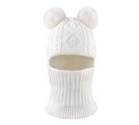 XIAOHAWANG Gorro de Punto para Niña Niño Beanie Gorro De Invierno Unisex De Esquí Sombrero De Chicos (Blanco, 6-36meses)