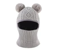 XIAOHAWANG Gorro de Punto para Niña Niño Beanie Gorro De Invierno Unisex De Esquí Sombrero De Chicos (Gris, 3-10años)