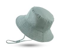 XIAOHAWANG Gorro de sol para bebé, protección UV, gorro de verano, transpirable, con forro de malla, verde, 12-24 meses