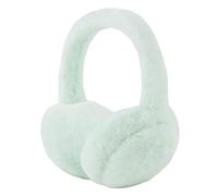 XIAOHAWANG Orejeras de invierno para niñas, cálidas, largas, de felpa, calentadores de oídos, a prueba de frío, plegables, para niños y mujeres (Water Green)