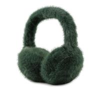 XIAOHAWANG Orejeras de invierno para niñas, cálidas, largas, de felpa, resistentes al frío, plegables, para niños, mujeres(Verde Militar)