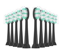 XIAOHEAD Cabezales de repuesto para cepillo de dientes eléctrico AquaSonic Black Series y Vibe Series, 10 unidades