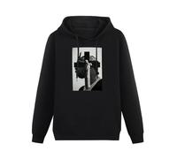 XIAOHEIYA Pop Smoke Christ Black Printing Graphic Mens Sweatshirts Unisex Hooded L