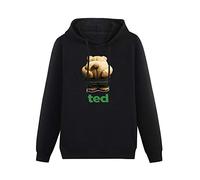 XIAOHEIYA Popular Printing Funny Bad Ted 2 Movie 2015 Black Printing Graphic Mens Sweatshirts Unisex Hooded M