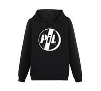 XIAOHEIYA Public Image Ltd PIL Black Printing Graphic Mens Sweatshirts Unisex Hooded 3XL