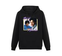XIAOHEIYA Ralph Macchio Black Printing Graphic Mens Sweatshirts Unisex Hooded XL