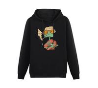 XIAOHEIYA Rango In Fear and Loathing In Las Vegas Black Printing Graphic Mens Sweatshirts Unisex Hooded L