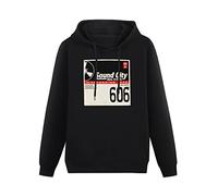 XIAOHEIYA Sound City Black Printing Graphic Mens Sweatshirts Unisex Hooded M